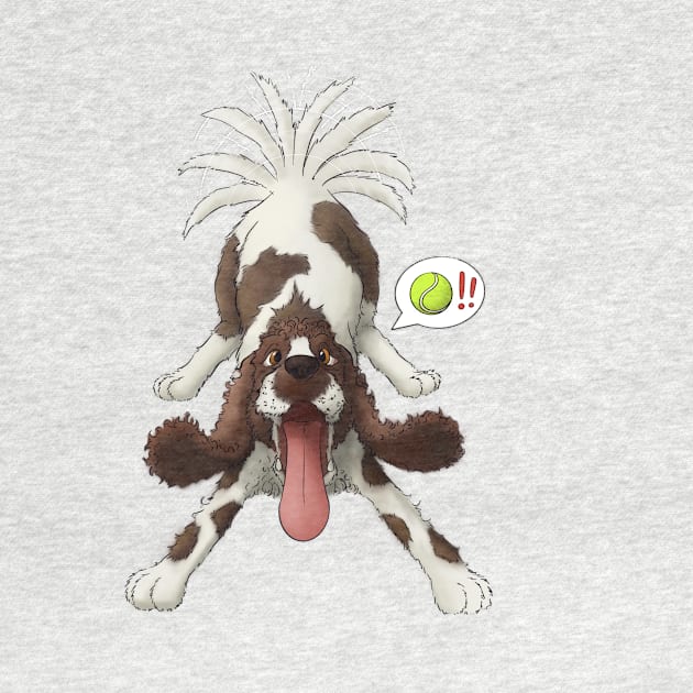 Lovable Springer Spaniel Dog Breed by Big Appetite Illustration